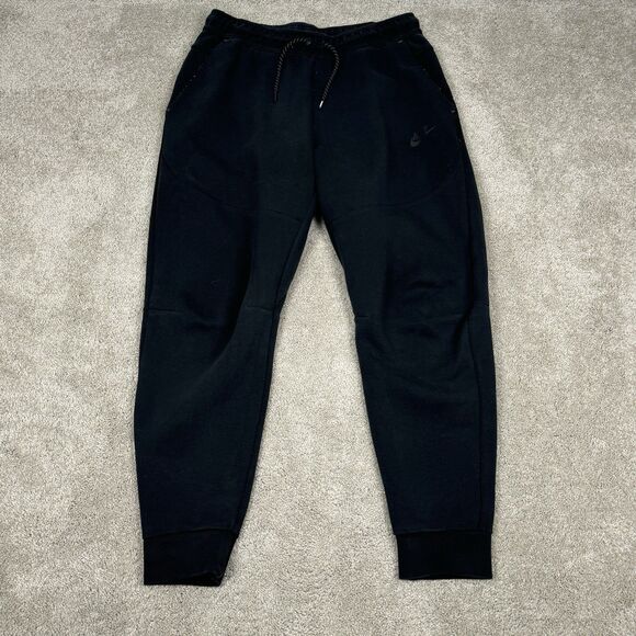 Nike Tech Fleece Jogger Sweat Pants Men’s Size Large CU4495-010 Black - Picture 1 of 8